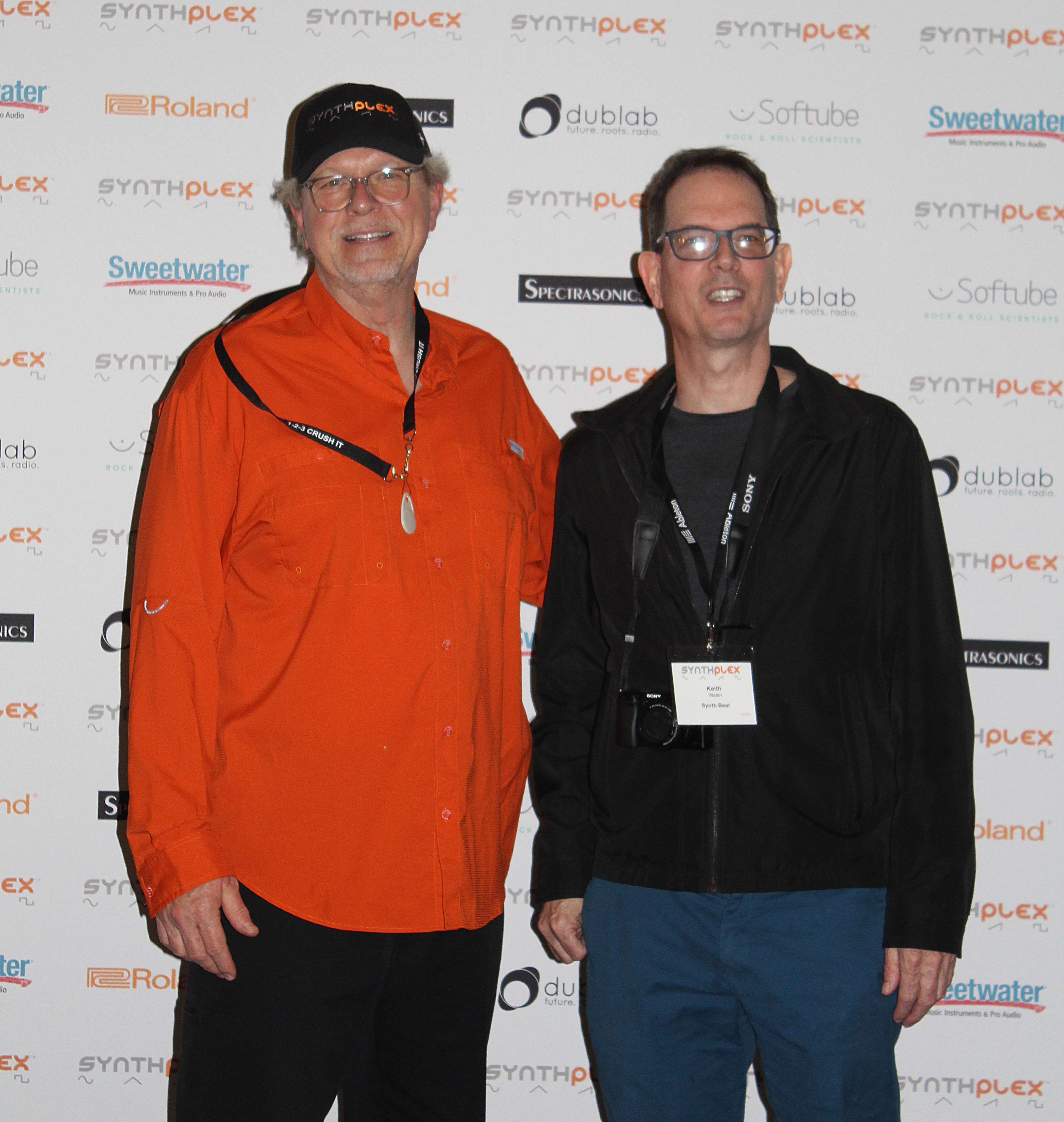 michael boddicker and keith walsh at synthplex 2019