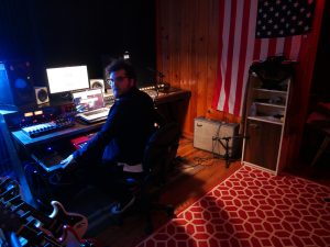 Nate Bridges Of Black Market In The Studio