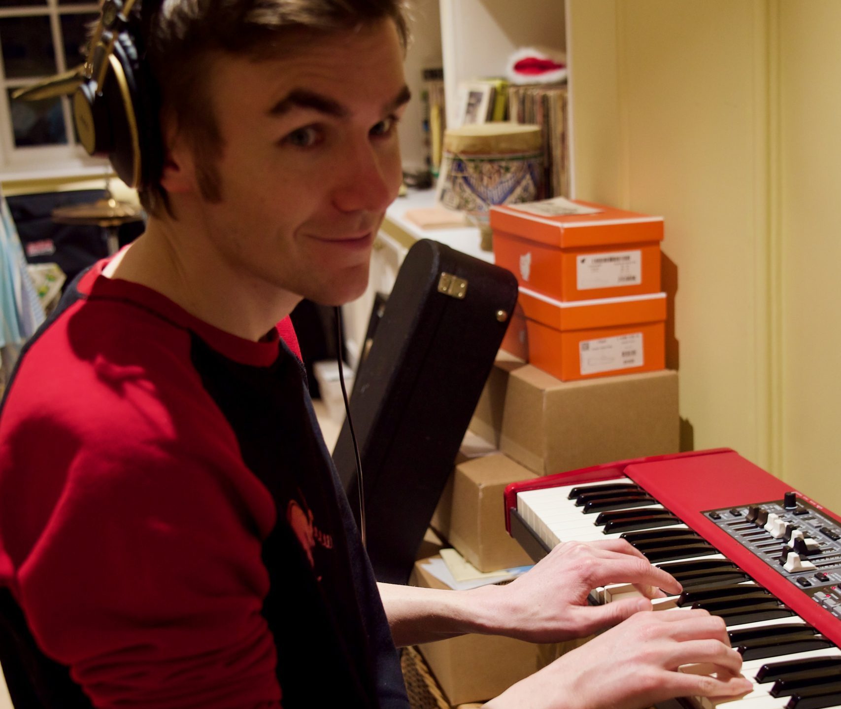 Tom Cridland At The Nord Keyboard