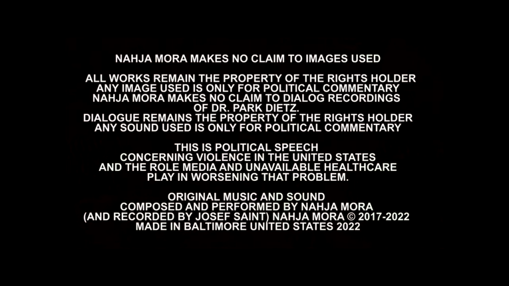Josef Saint of Nahja Mora releases this powerful industrial electronic tune that points the finger and mass media for the increase in violence in Western culture.