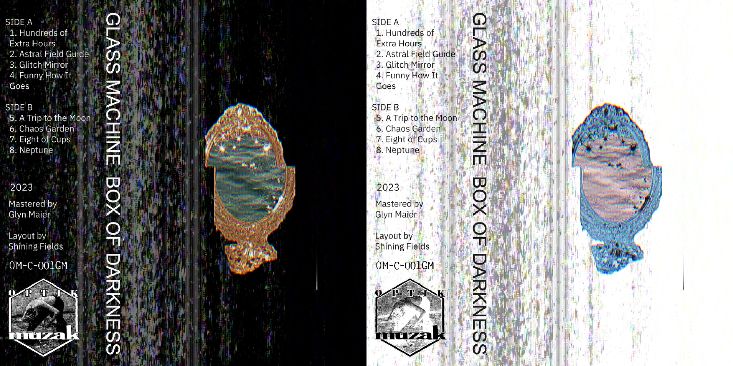 From New Orleans, Louisiana comes the awe inspiring ambient music of Glass Machine, the project of Nadia Prupis. Composed on a computer running Ableton, there’s a warm ethereal feel and a sense of wonder to the tunes. Despite the album title 'Box Of Darkness' which might initially suggest horror, there's much more than that going on across the eight-song collection.