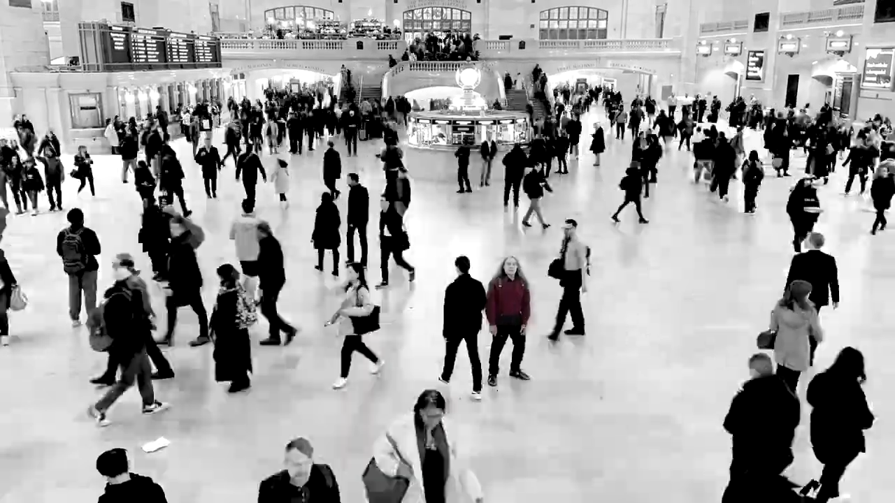 Screen shot from Martin Bisi's new video for "Transit Hub Extraordinaire."